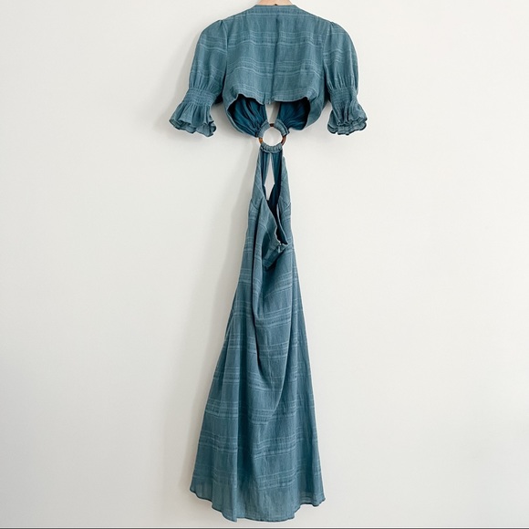 Tularosa Nanette Cut Out Midi Dress in Dusty Blue Women’s Small - Picture 11 of 17